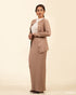 Rib Spandex Cardigan & Skirt Set 55391/55401